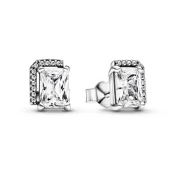 Aretes de Piedra Rectangular