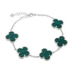 Manilla Van Cleef Varios Trébol (Color Verde)