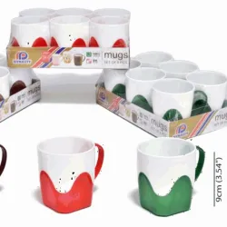 Juego de 6 tazas plásticas