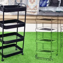 Organizador metálico de 4 niveles
