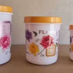 Set de 3 potes con roscas
