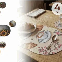Set de 4 doiles