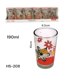 Set de 6 vasos 8 Oz