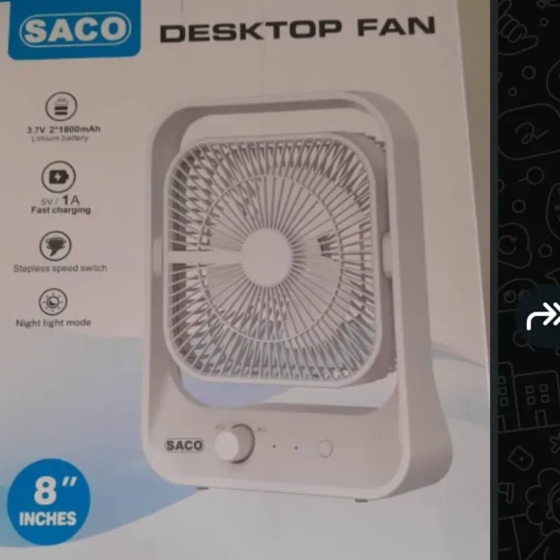 Ventilador recargable 