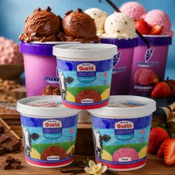 Helado Gustó y Gustatini