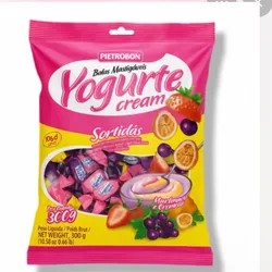 Paquete de caramelos de yogurt