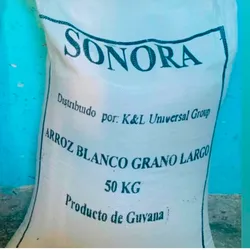 Sacos de arroz importado sellado