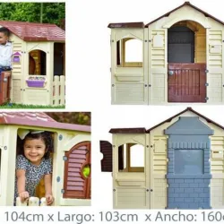 CASA PLASTICA PARA NIÑOS ES DOBLE