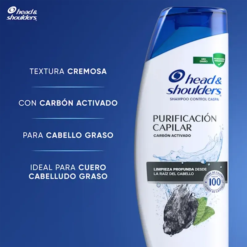 Champú Head&Shoulders de Carbón Activo 375ml