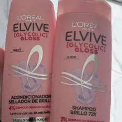 Juego de champú y acondicionador Loreal de Ácido glicolico 370ml
