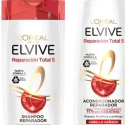 Juego de champú y acondicionador Loreal Reconstrucción total 680ml