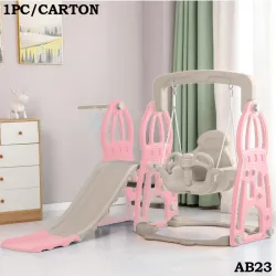 PARQUE PLASTICO INFANTIL (ROSADO Y AZUL CON AMARILLO)