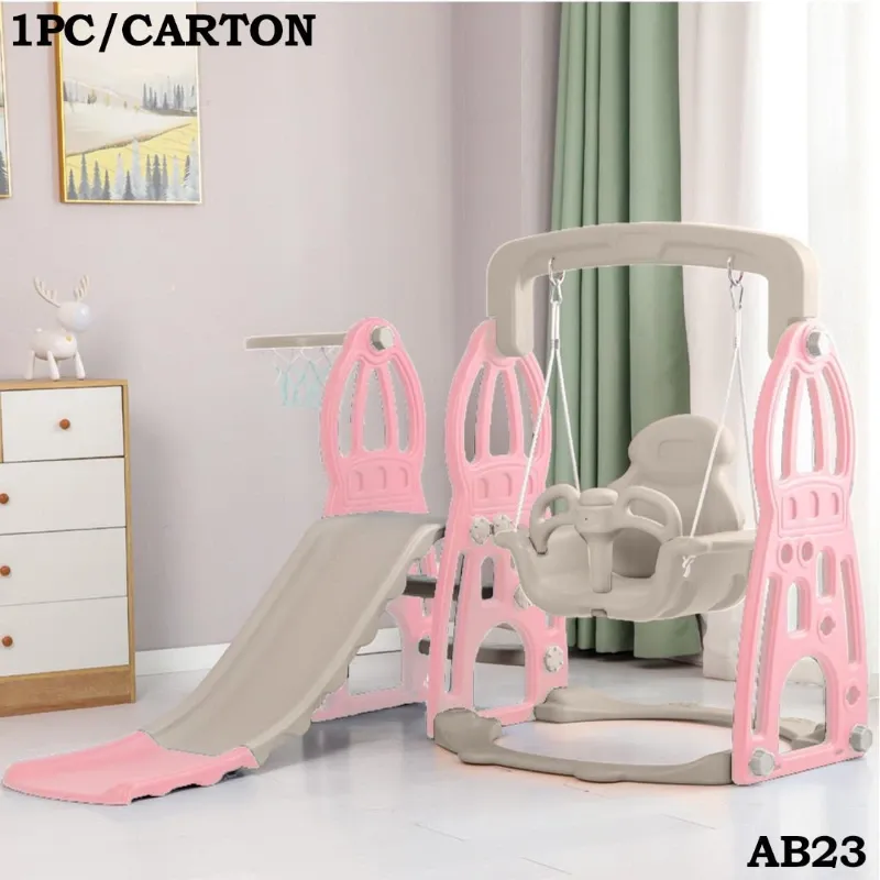 PARQUE PLASTICO INFANTIL (ROSADO Y AZUL CON AMARILLO)