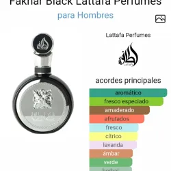 Perfume Árabe Black Lattafa Hombre
