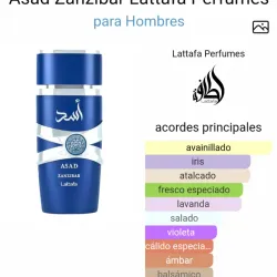 Perfume Árabe Zanzibar de Lattafa 100ml