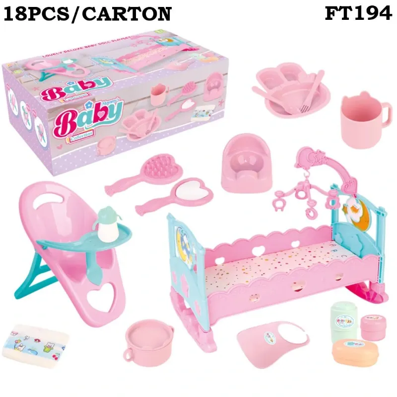 SET DE 18 PIEZAS PARA MUÑECAS 