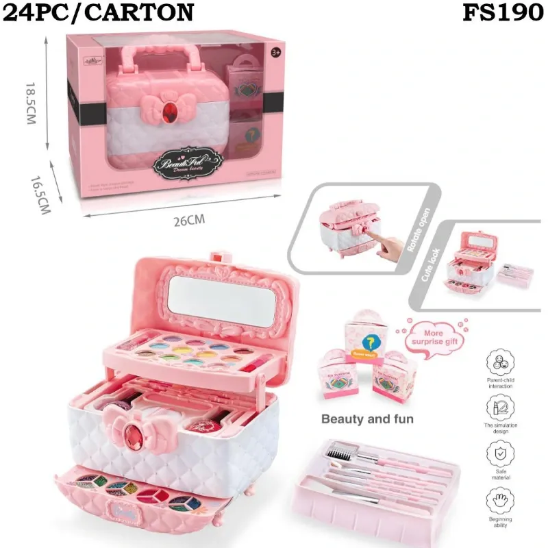 SET DE MAQUILLAJE PARA NIÑAS EN FORMA DE MALETA 