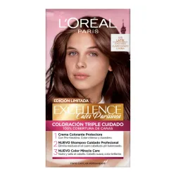Tinte de cabello Loreal Paris Castaño Claro Cenizo Caoba 5.15