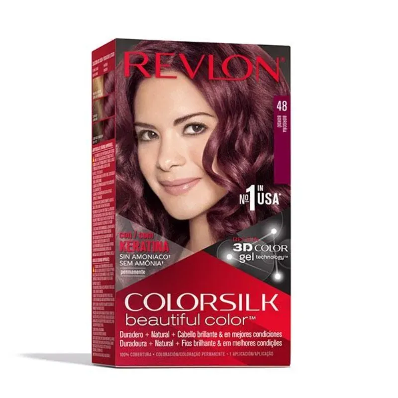 Tinte de cabello Revlon color Borgoña