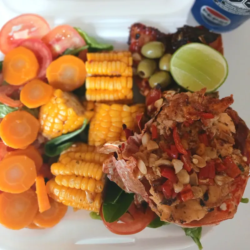 🦞LANGOSTA A LA BRASA🔥