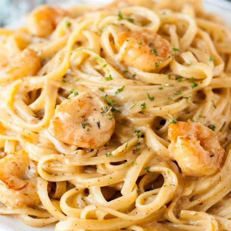 PASTA DE CAMARONES A LA CREMA 🧀