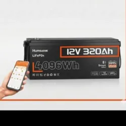 Batería de litio LiFePO4 de 12 V 320 Ah con Bluetooth