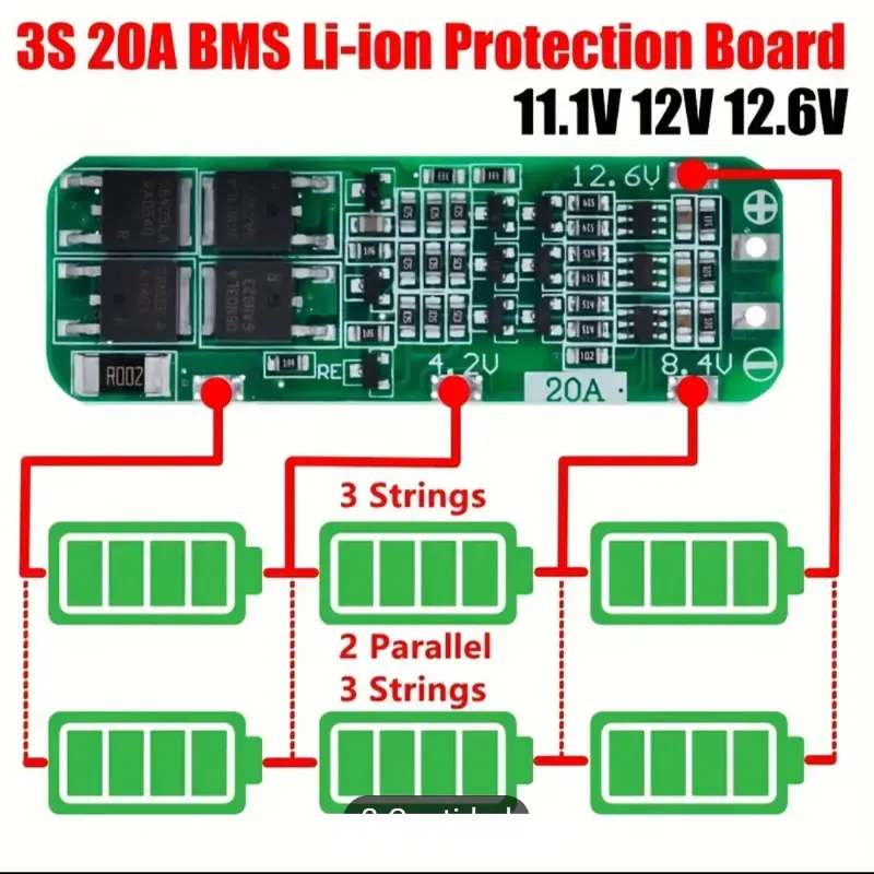 BMS 12V   20A 