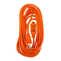 Extensión con tres terminales de 20m 110v 15 A