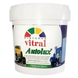 Pintura vitral blanco 4lit de aceite autolux  