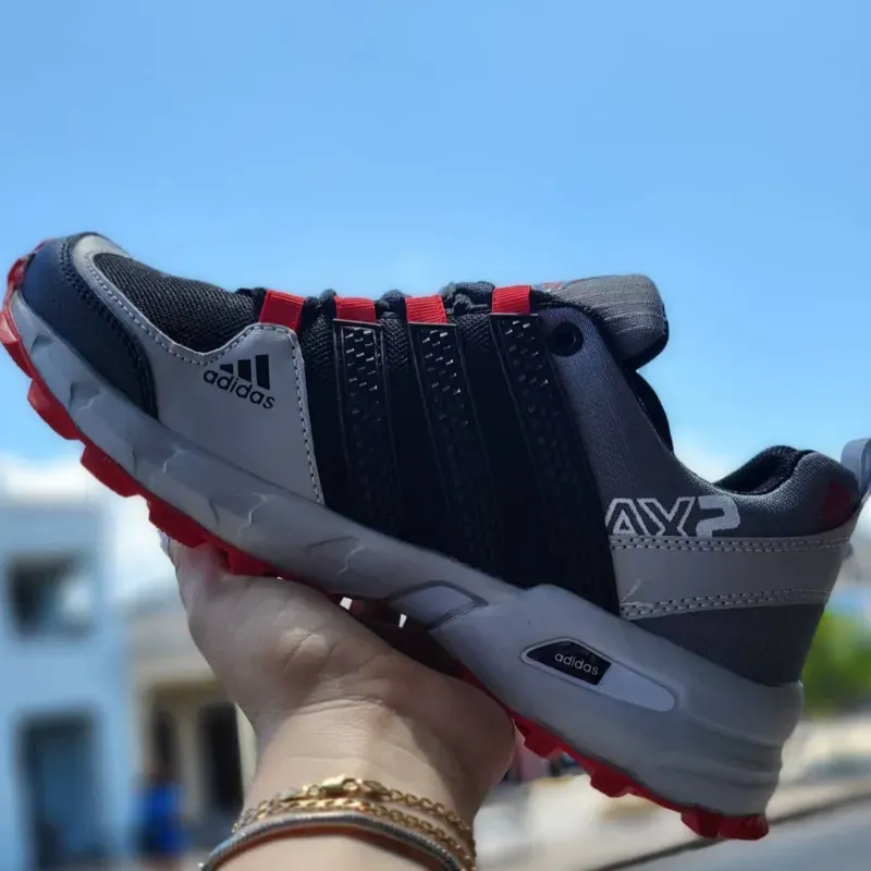 Adidas AXP 🩶Gris y rojas 