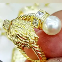 Anillo con perla