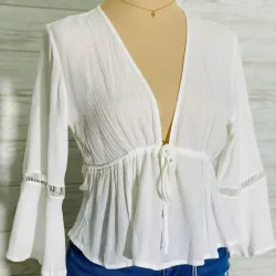 Blusa de hilo blanca 🪽