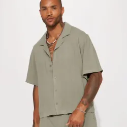 Camisa de hilo verde 💚