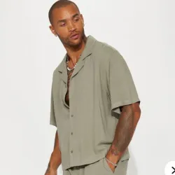 Camisa fashion nova de hilo 🫒