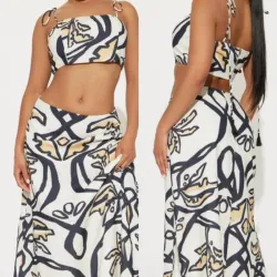 Conjunto de saya larga 