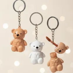 Labiales en forma de llaveros 