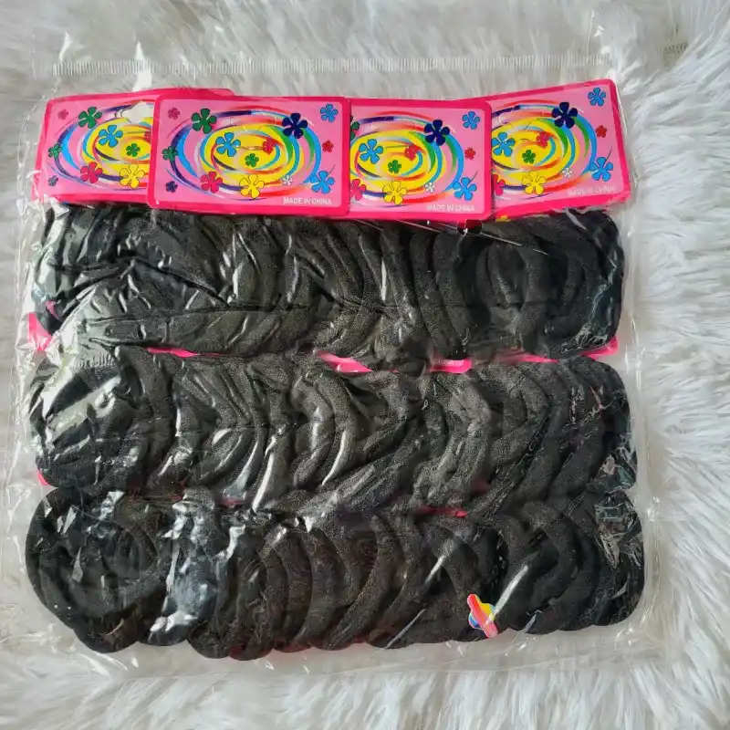 Ligas para el pelo color negro 