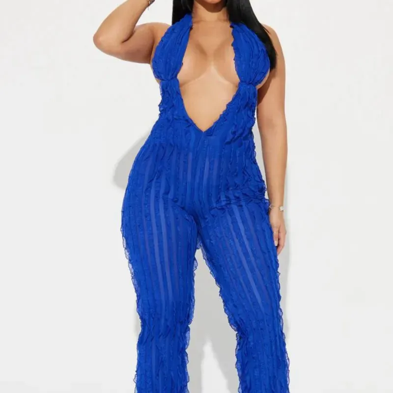 Mono azul sexy 