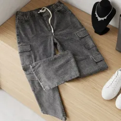 pantalon cargo de brillos