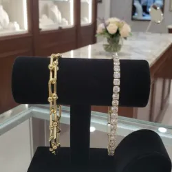 Pulseras de Oro Golfi brasileño 