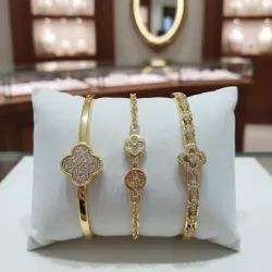 Pulseras de Oro Golfi brasileño 