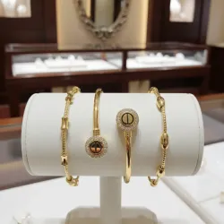 Pulseras de Oro Golfi brasileño 