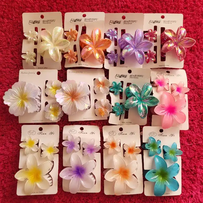 Set de 3 pellizcos de flor