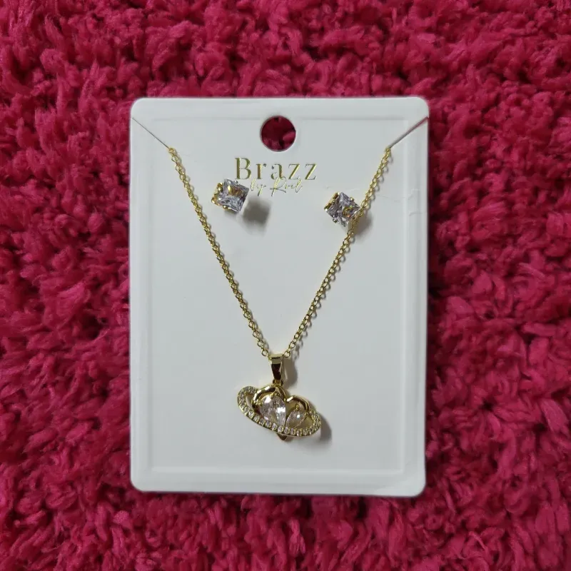 Set de cadena y aretes
