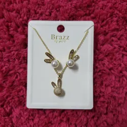 Set de cadena y aretes