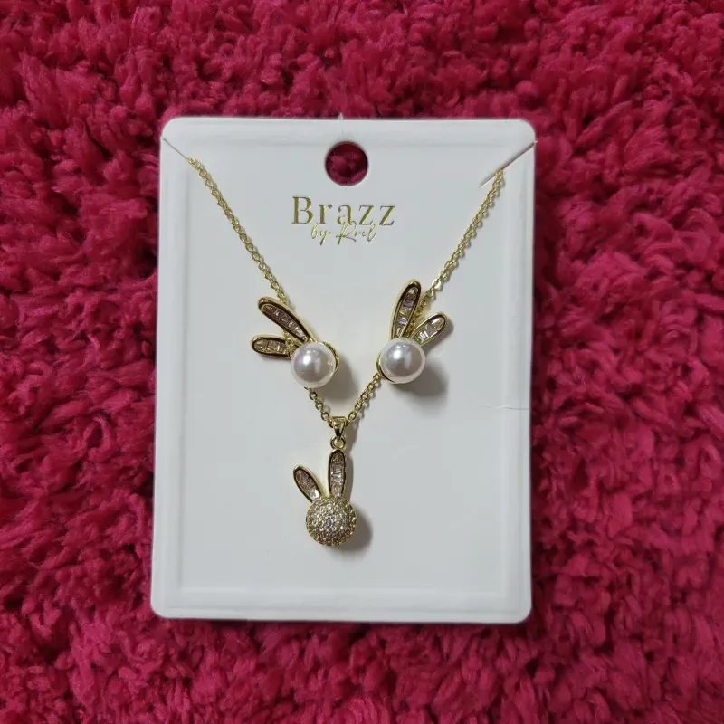 Set de cadena y aretes