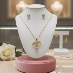 Set de cadena y aretes