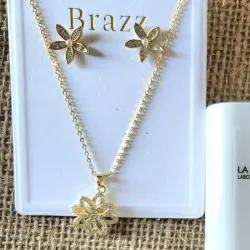 Set de cadena y aretes 🌼