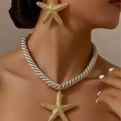 Set de collar y aretes 
