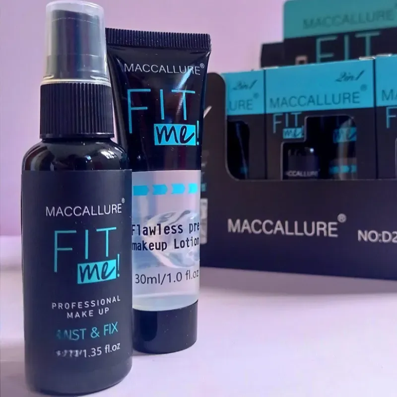 Set de primer + fijador de maquillaje fit me 